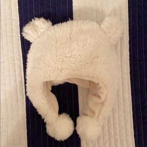 Restoration Hardware faux fur baby hat